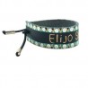 Pulsera de piel pintada “Elijo ser feliz”