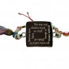 Pulsera de placa ajustable con decreto color plata (cuadrado)