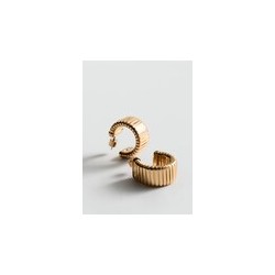 Pendientes aros textura