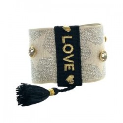 Pulsera placa con decreto color plata resorte (circular)