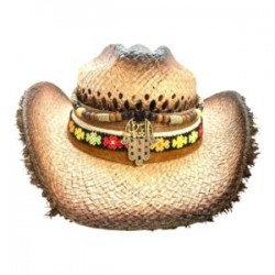 Sombrero “Country” color camel y Hamsa