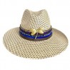 Sombrero con banda de chaquira, gamuza y Libélula