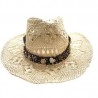 Sombrero Country flex color paja con cafe