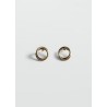Pendientes circulares entrelazados