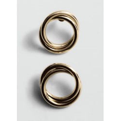 Pendientes circulares entrelazados