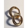 Pendientes circulares entrelazados