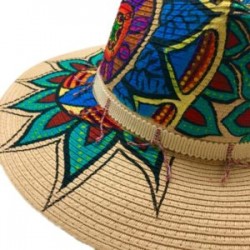 Sombrero pintado a mano pieza única