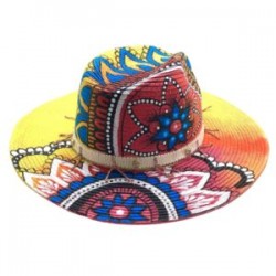 Sombrero tres pintado a mano pieza única