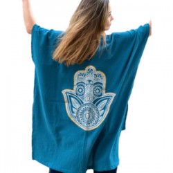 Tunica pintada a mano con HAMSA